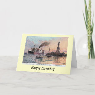 Birthday Kaart - SS President Roosevelt