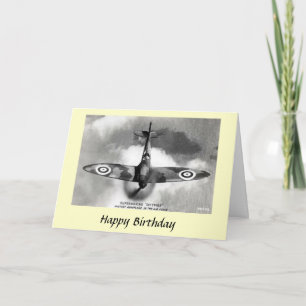 Birthday Kaart - Supermarine Spitfire