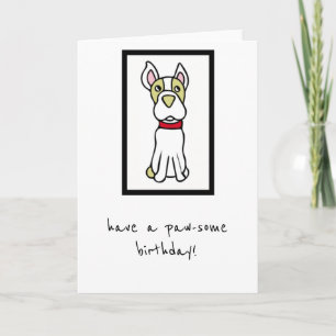 Birthday Kaart - van de Dog - Boston Terrier