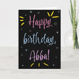 Birthday Kaart voor Abba