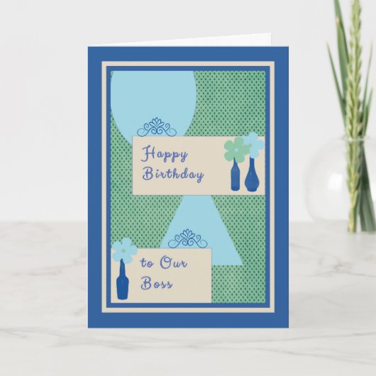 Birthday Kaart voor Boss (Voorkant)