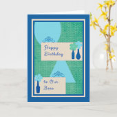 Birthday Kaart voor Boss (Gele Bloem)