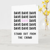 Birthday Kaart voor de Sjabloon DAVE (Gele Bloem)