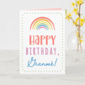 Birthday Kaart voor Granmè (Gele Bloem)