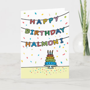 Birthday Kaart voor Halmoni