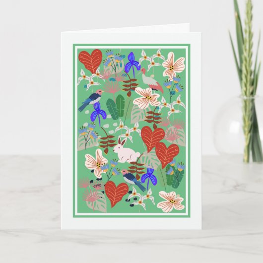 Birthday-kaart voor je moeder met kleurrijk design kaart (Voorkant)