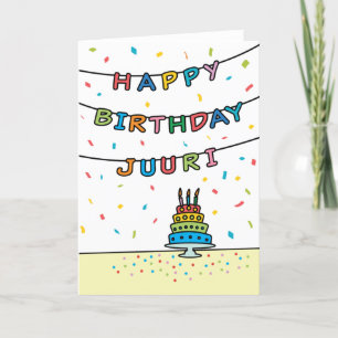 Birthday Kaart voor Juuri