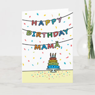 Birthday Kaart voor Mamă