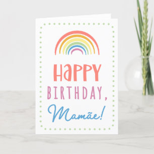 Birthday Kaart voor Mamãe