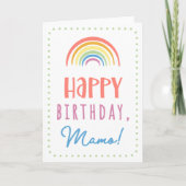 Birthday Kaart voor Mamo (Voorkant)