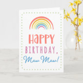 Birthday Kaart voor Maw Maw (Gele Bloem)