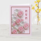 Birthday Kaart voor moeder met roze rozen (Gele Bloem)