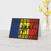 Birthday-kaart voor Moldavië Kaart (Gele Bloem)