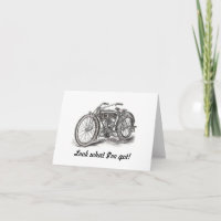 Birthday-kaart voor motorfietsen