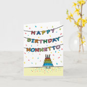 Birthday Kaart voor Nonnetto (Gele Bloem)