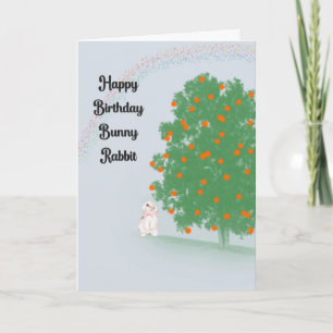 Birthday Kaart voor Pet Bunny