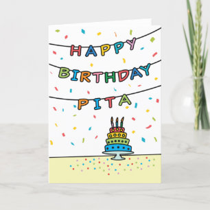 Birthday Kaart voor Pita