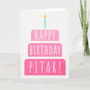 Birthday Kaart voor Pitar