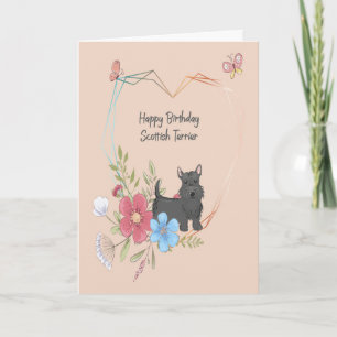 Birthday Kaart voor Scottish Terrier Dog