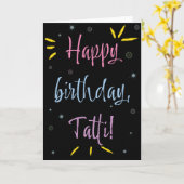 Birthday Kaart voor Tatti (Gele Bloem)