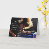 Birthday-kaart voor voedingskabel kaart (Gele Bloem)