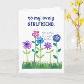 Birthday Kaart voor Vriendin - ventilatorvermogen (Gele Bloem)