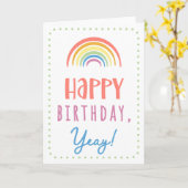 Birthday Kaart voor Yeay (Gele Bloem)