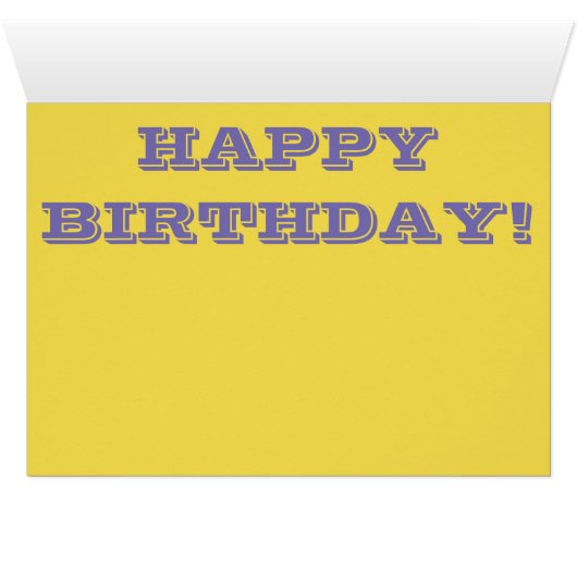 Birthday-kaarten (Binenzijde Horizontaal (Onderkant))