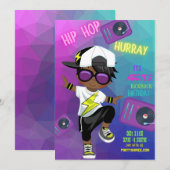 Birthday Kickback Invitation (Boy) Kaart (Voorkant / Achterkant)