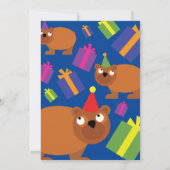 Birthday-Kind bij beer Kaart (Achterkant)