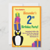 Birthday Kind bij Penguin Animal Kaart (Voorkant)
