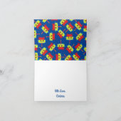 Birthday Kind Cute Crab Beach Kaart (Binnen)