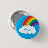 Birthday Kind regenboogschoen Ronde Button 3,2 Cm (Voorkant /achterkant)