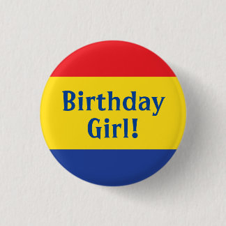 Birthday-Kind voor primaire kleuren Ronde Button 3,2 Cm