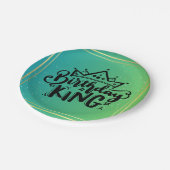 Birthday King Paper Borden Papieren Bordje (Gekanteld)