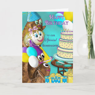 BIRTHDAY - Kleindochter - POTATOFAMILIE Kaart