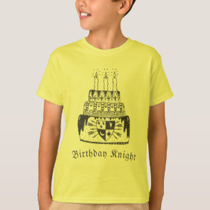Birthday Knight medieval kinder t-shirt