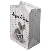 Birthday Koala Beer met bril Medium Cadeauzakje (Voorkant Gekanteld)