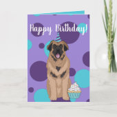 Birthday Leonberger Kaart (Voorkant)
