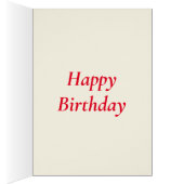 Birthday Line Dancing Chicken Funny Hen Drawing (Binnen (Rechts))