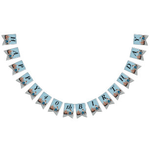 Birthday Little Dutch Boy and Girl Red Tulips Blue Vlaggetjes