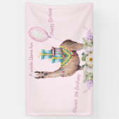 Birthday Llama Spandoek (Verticaal)