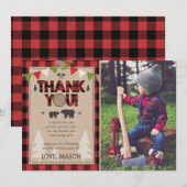 Birthday Lumberjack Hartelijk dank voor de kaart L (Voorkant / Achterkant)