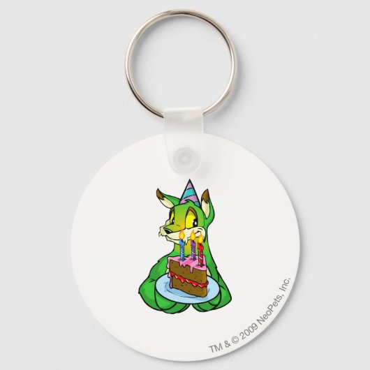 Birthday Lupe Sleutelhanger (Voorkant)