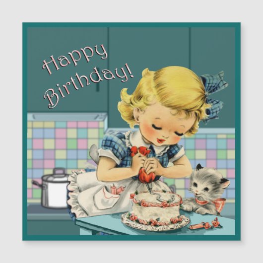  Birthday Magnetic Card (Voorkant)