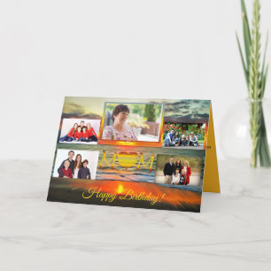 Birthday Mam 1738 Collage Wenskaart Kaart