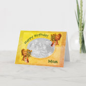 Birthday Mam Puppies Persoonlijke fotokaart Kaart (Voorkant)