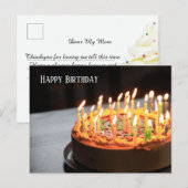 Birthday mama briefkaart (Voorkant / Achterkant)