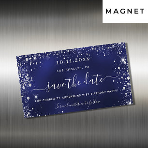 Birthday marvy blue Silver, met uitzondering van d