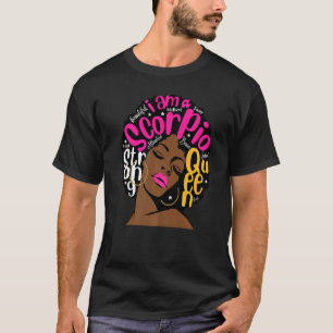 Birthday Melanin Bubble Gum Hot Pink Lips Scorpio T-shirt